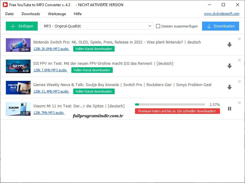 Free Youtube to MP3 Converter İndir – Full Türkçe