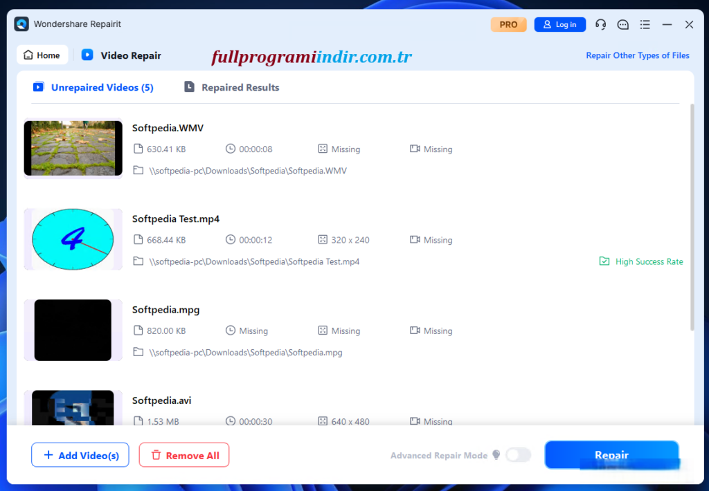 Wondershare Repairit İndir – Full Türkçe